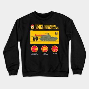 Infographics of the USSR IS-4 tank Crewneck Sweatshirt